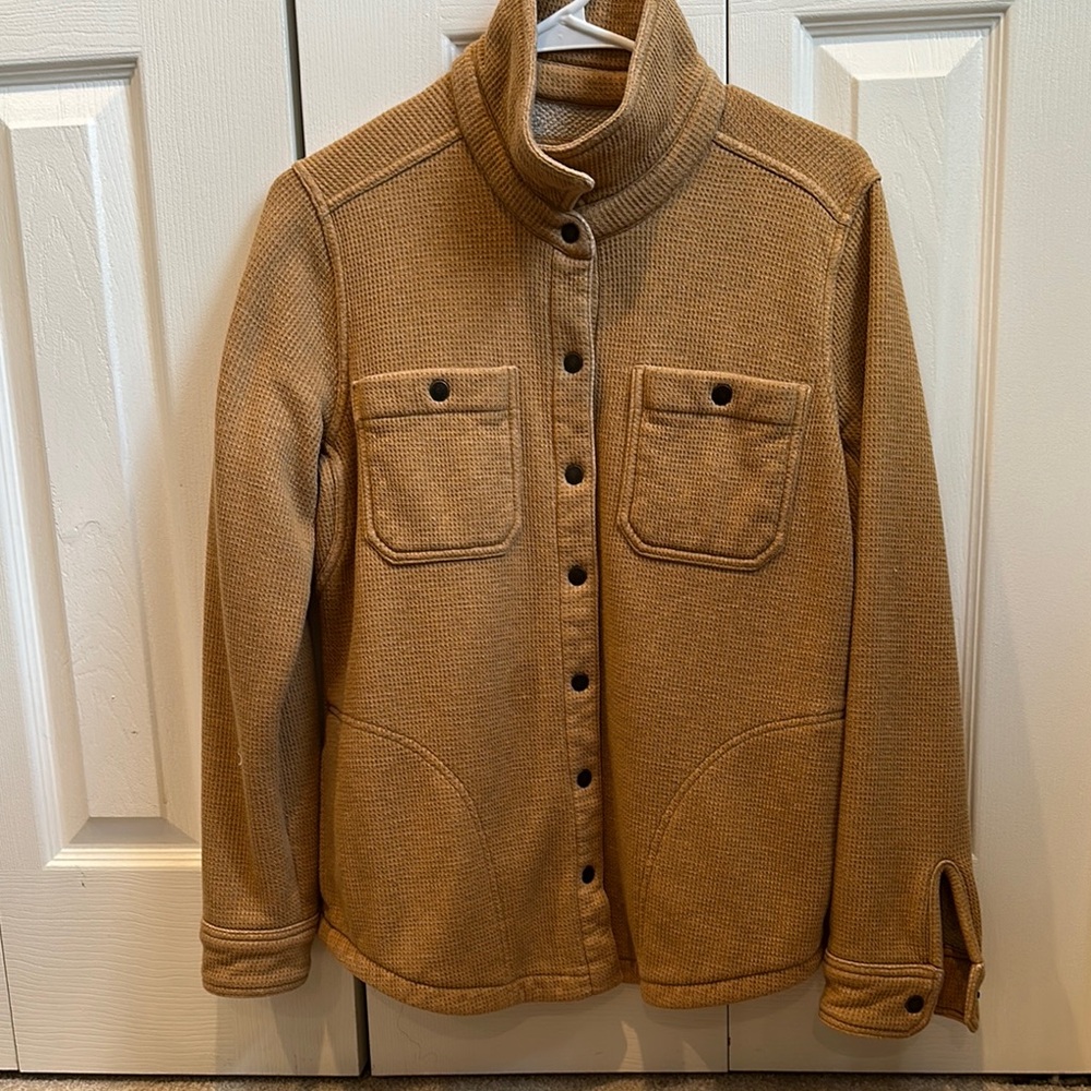 LL Bean Tan Button-Up Jacket
